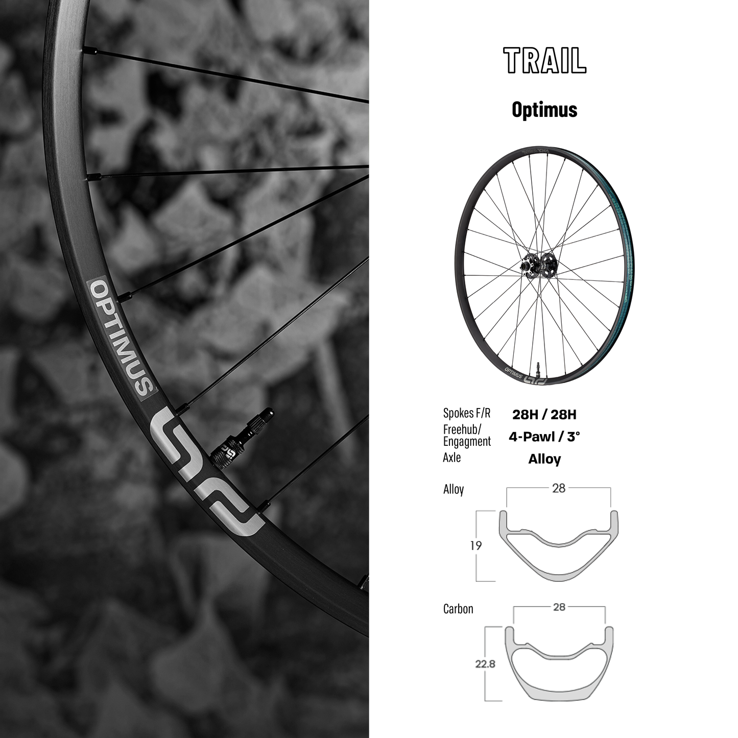 Optimus Race Carbon Trail Wheels e*thirteen