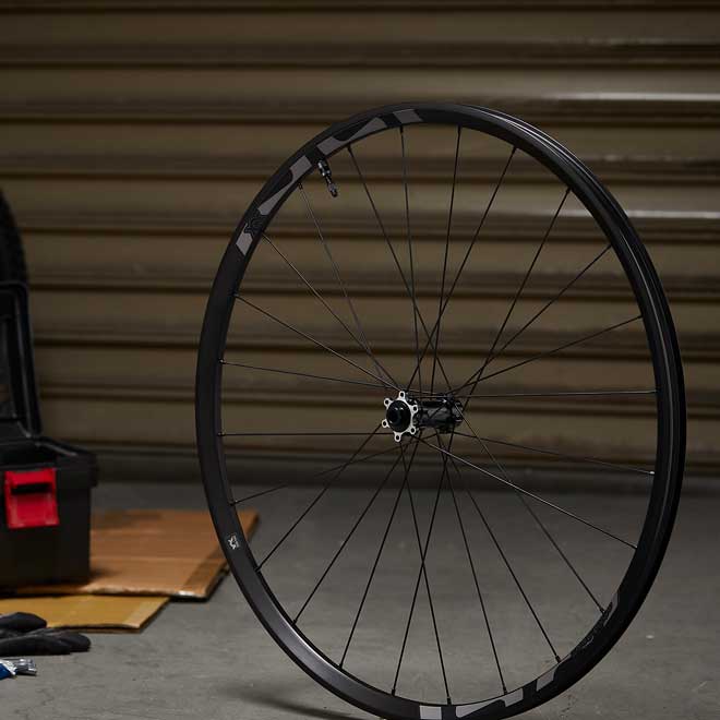 carbon vs aluminum wheels gravel bike XCX Aluminum Gravel Wheels 700c x 24mm / 100x12/15mm Front