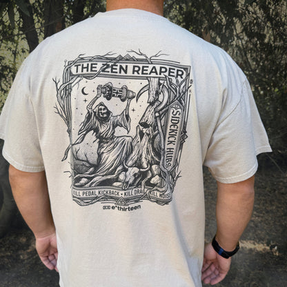 Zen Reaper T-shirt back print, The Zen Reaper and Sidekick Hubs