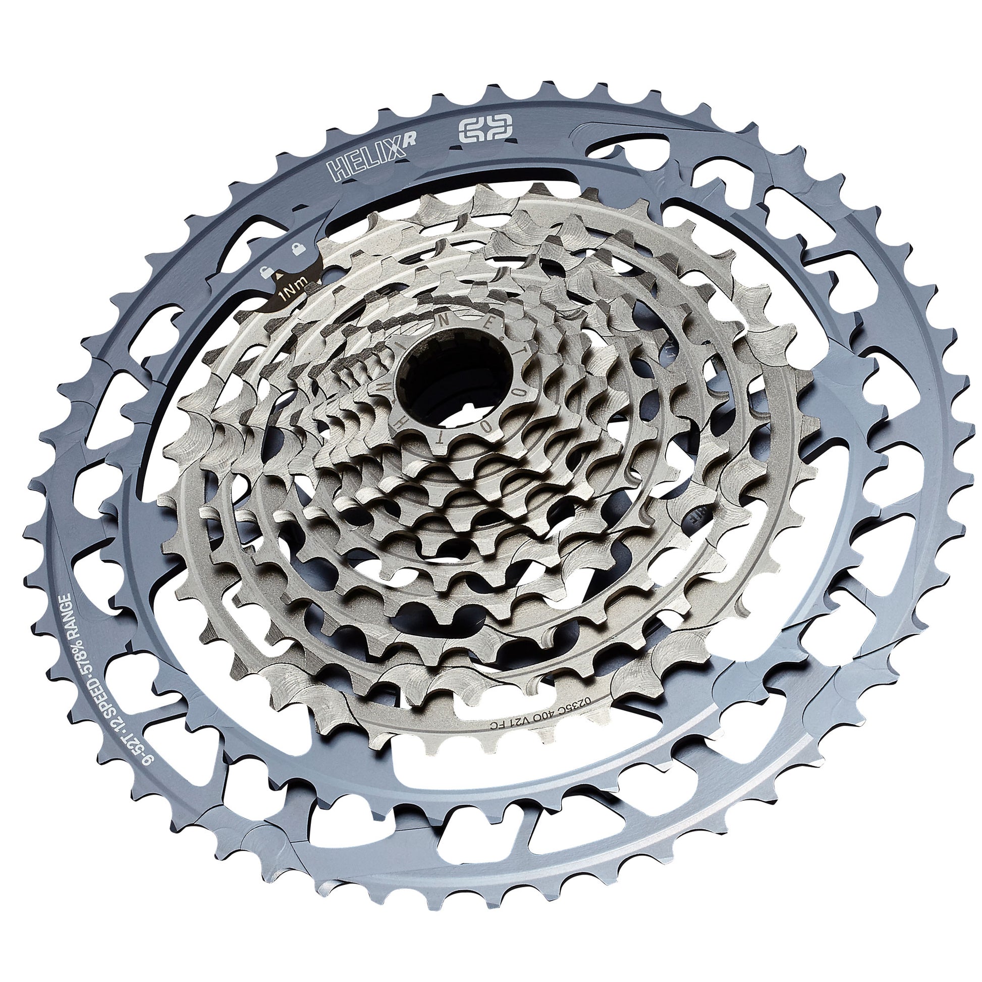 cassette gearing Helix Race 12-Speed 9-52T Cassette