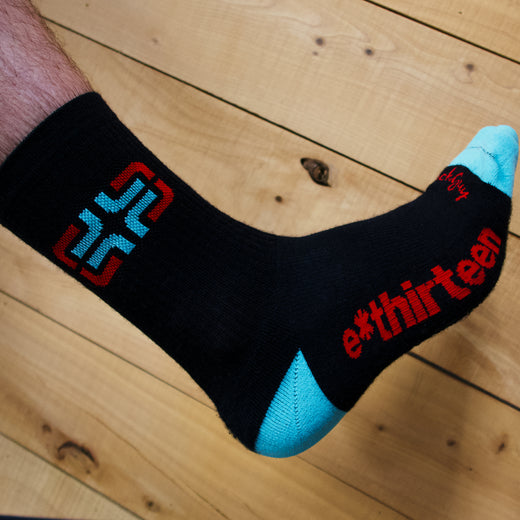 e*thirteen Icon Logo Socks